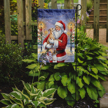 Load image into Gallery viewer, Italian Greyhound with Santa Claus Garden Flag
