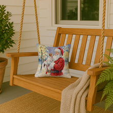 Load image into Gallery viewer, Jack Russell Terrier with Santa Claus Throw Pillow