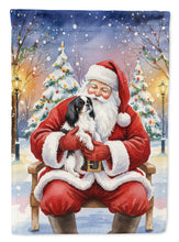Load image into Gallery viewer, Japanese Chin with Santa Claus Garden Flag