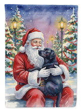 Load image into Gallery viewer, Black Labrador Retriever with Santa Claus Garden Flag