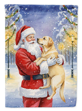 Load image into Gallery viewer, Yellow Labrador Retriever with Santa Claus House Flag