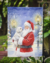 Load image into Gallery viewer, Maltese with Santa Claus Garden Flag
