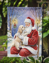 Load image into Gallery viewer, Maltipoo with Santa Claus Garden Flag