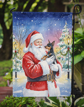 Load image into Gallery viewer, Miniature Pinscher with Santa Claus Garden Flag