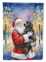 Load image into Gallery viewer, Newfoundland with Santa Claus Garden Flag
