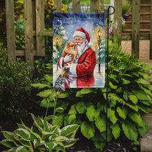 Load image into Gallery viewer, Pomeranian with Santa Claus Garden Flag