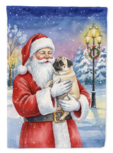 Load image into Gallery viewer, Pug with Santa Claus House Flag