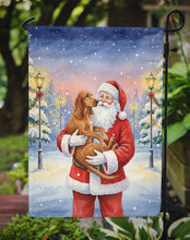 Load image into Gallery viewer, Redbone Coonhound with Santa Claus Garden Flag