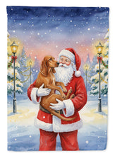 Load image into Gallery viewer, Redbone Coonhound with Santa Claus Garden Flag