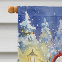 Load image into Gallery viewer, Rhodesian Ridgeback with Santa Claus House Flag