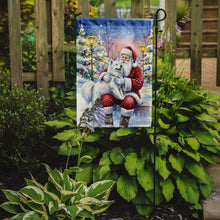 Load image into Gallery viewer, Samoyed with Santa Claus Garden Flag