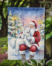 Load image into Gallery viewer, Samoyed with Santa Claus Garden Flag