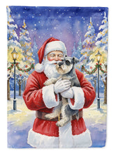 Load image into Gallery viewer, Schnauzer with Santa Claus Garden Flag