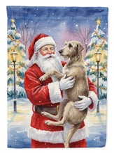 Load image into Gallery viewer, Scottish Deerhound with Santa Claus House Flag