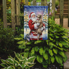 Load image into Gallery viewer, Scottish Deerhound with Santa Claus Garden Flag