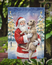 Load image into Gallery viewer, Scottish Deerhound with Santa Claus Garden Flag