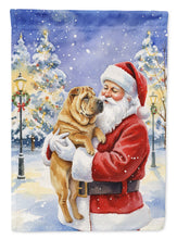 Load image into Gallery viewer, Shar Pei with Santa Claus House Flag