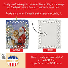 Load image into Gallery viewer, Shar Pei with Santa Claus Porcelain Ornament