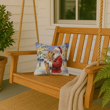 Load image into Gallery viewer, Shar Pei with Santa Claus Throw Pillow