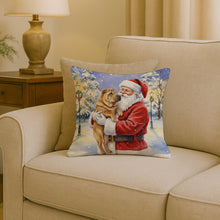 Load image into Gallery viewer, Shar Pei with Santa Claus Throw Pillow