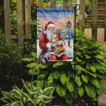 Load image into Gallery viewer, Shiba Inu with Santa Claus Garden Flag