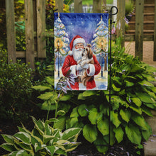 Load image into Gallery viewer, Shih Tzu with Santa Claus Garden Flag