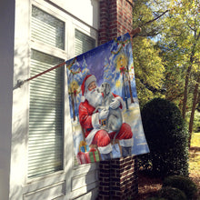 Load image into Gallery viewer, Weimaraner with Santa Claus House Flag