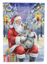 Load image into Gallery viewer, Weimaraner with Santa Claus Garden Flag