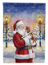 Load image into Gallery viewer, Welsh Springer Spaniel with Santa Claus House Flag