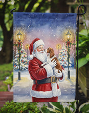 Load image into Gallery viewer, Welsh Springer Spaniel with Santa Claus Garden Flag
