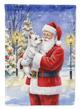 Load image into Gallery viewer, Westie with Santa Claus House Flag