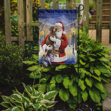 Load image into Gallery viewer, Wirehaired Pointing Griffon with Santa Claus Garden Flag