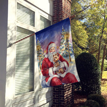 Load image into Gallery viewer, Yorkshire Terrier with Santa Claus House Flag