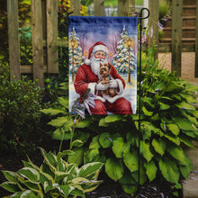 Load image into Gallery viewer, Yorkshire Terrier with Santa Claus Garden Flag