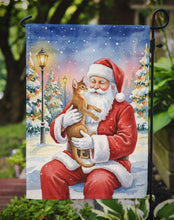 Load image into Gallery viewer, Abyssinian Cat with Santa Claus Garden Flag