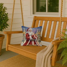Load image into Gallery viewer, American Curl Cat with Santa Claus Throw Pillow