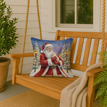 Load image into Gallery viewer, American Curl Cat with Santa Claus Throw Pillow