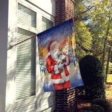 Load image into Gallery viewer, American Shorthair Cat with Santa Claus House Flag
