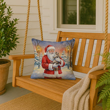 Load image into Gallery viewer, American Shorthair Cat with Santa Claus Throw Pillow