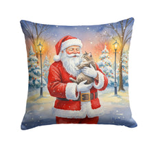 Load image into Gallery viewer, American Shorthair Cat with Santa Claus Throw Pillow