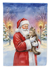 Load image into Gallery viewer, American Wirehair Cat with Santa Claus Garden Flag