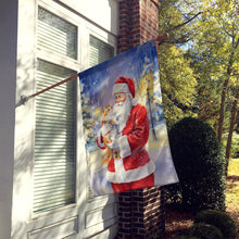 Load image into Gallery viewer, Asian Cat with Santa Claus House Flag