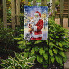 Load image into Gallery viewer, Asian Cat with Santa Claus Garden Flag