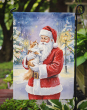 Load image into Gallery viewer, Asian Cat with Santa Claus Garden Flag