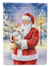 Load image into Gallery viewer, Asian Cat with Santa Claus Garden Flag
