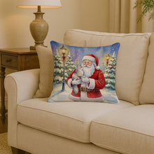 Load image into Gallery viewer, Australian Mist Cat with Santa Claus Throw Pillow
