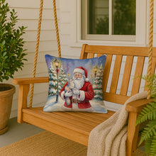 Load image into Gallery viewer, Australian Mist Cat with Santa Claus Throw Pillow