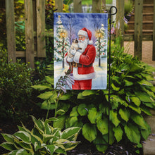Load image into Gallery viewer, Balinese Cat with Santa Claus Garden Flag