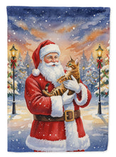 Load image into Gallery viewer, Bengal Cat with Santa Claus House Flag