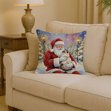 Load image into Gallery viewer, Birman Cat with Santa Claus Throw Pillow